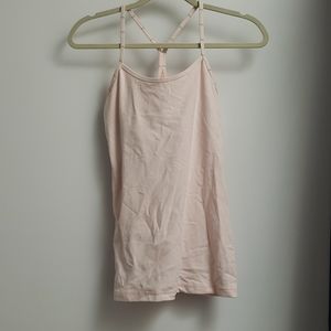 Lululemon light pink Power Y tank - sz 6